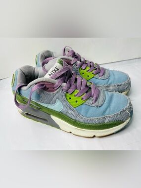 Nike Colorblock Air Max Sneakers in Purple, Light Blue & Lime Green